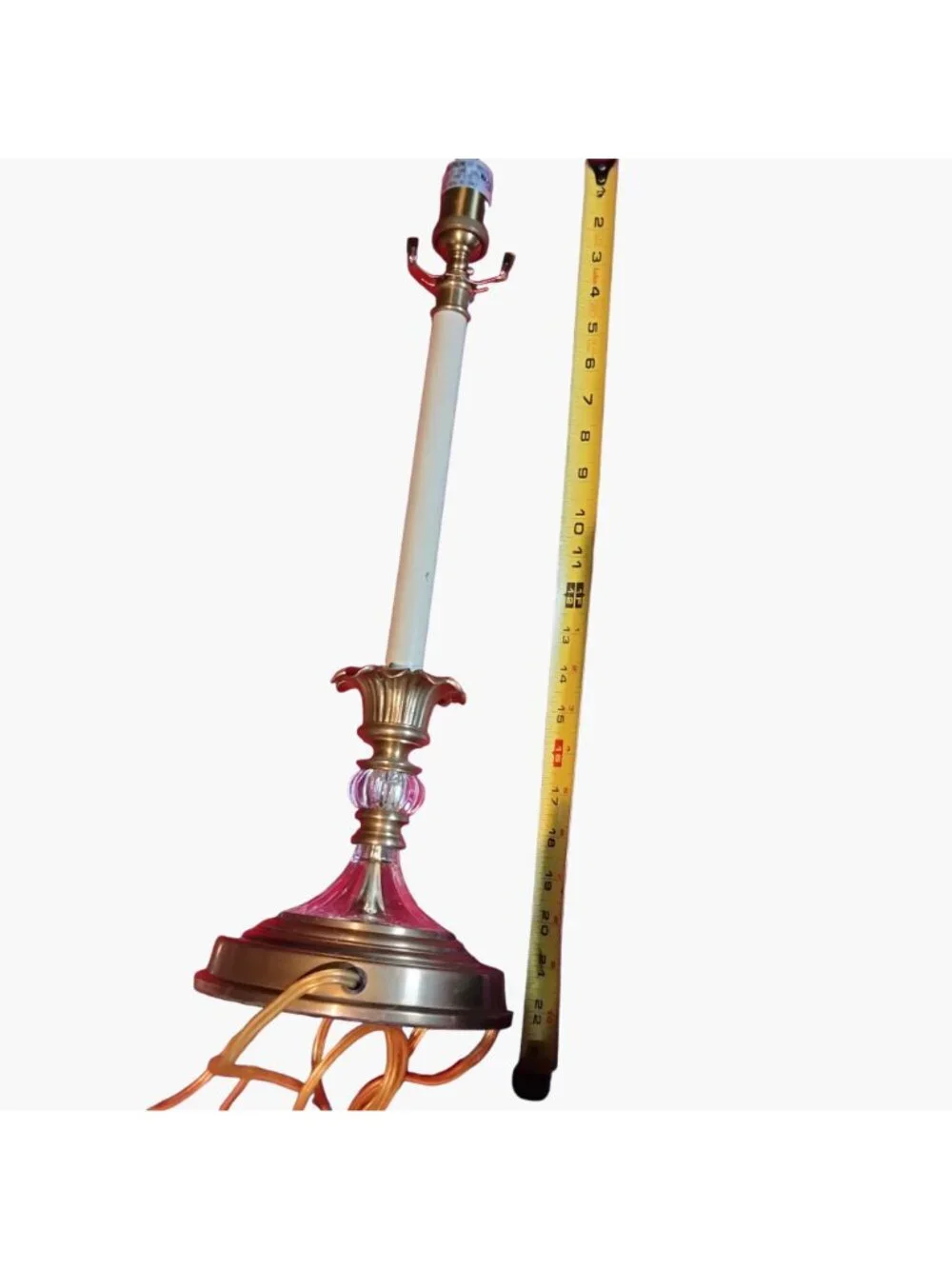 Decorative Crafts Brass Crystal Candlestick Lamp Regency Luxury Lighting